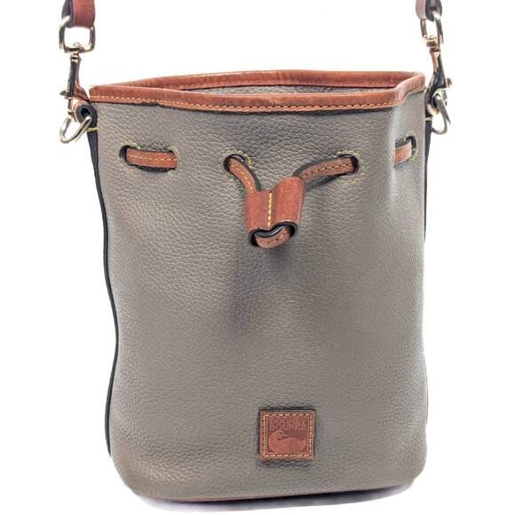 DOONEY & BOURKE Pebbled Leather Vintage Drawstring Bucket Bag - Picture 14 of 14